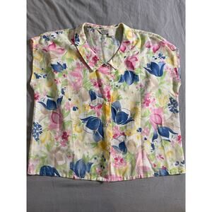 VTG. Jonquil - Div of Judy Bond Apparel Group - floral top SZ 40